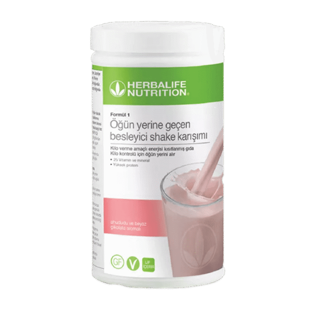 Herbalife Öğün Yerine Geçen Shake Ahududu ve Beyaz Çikolata