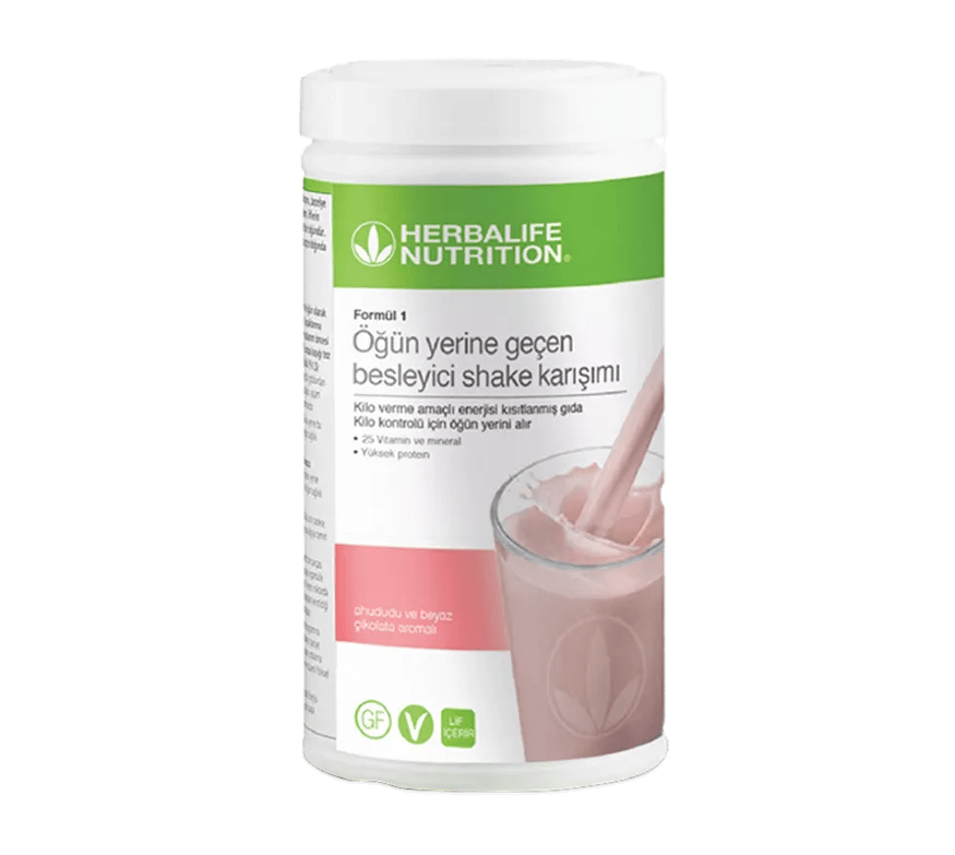 Herbalife Öğün Yerine Geçen Shake Ahududu ve Beyaz Çikolata